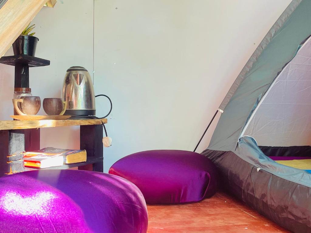 Postel nebo postele na pokoji v ubytování Sigiriya Rastha Hostel