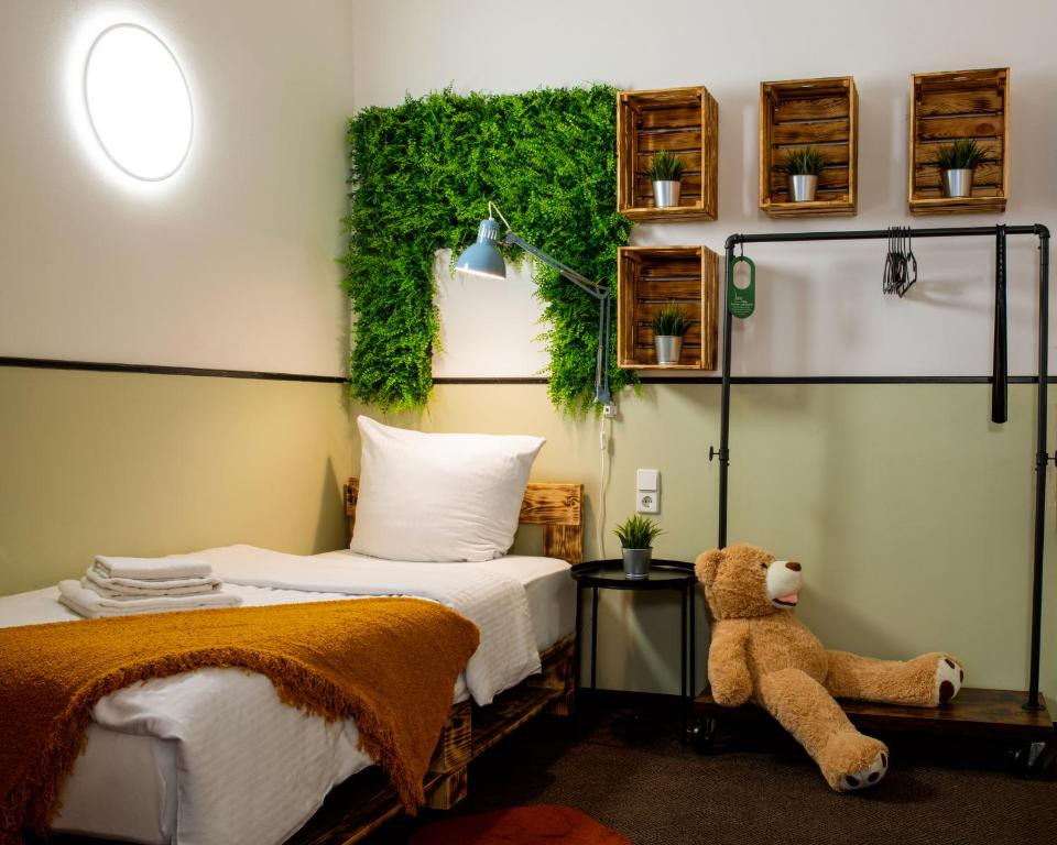 Postel nebo postele na pokoji v ubytování Hotel Alex Berlin
