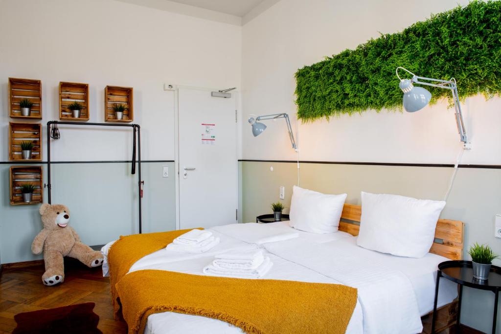 Postel nebo postele na pokoji v ubytování Hotel Alex Berlin
