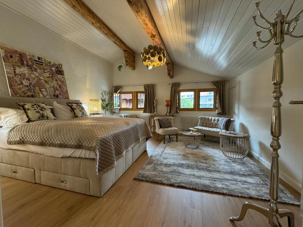 Posezení v ubytování Chalet-Simmi