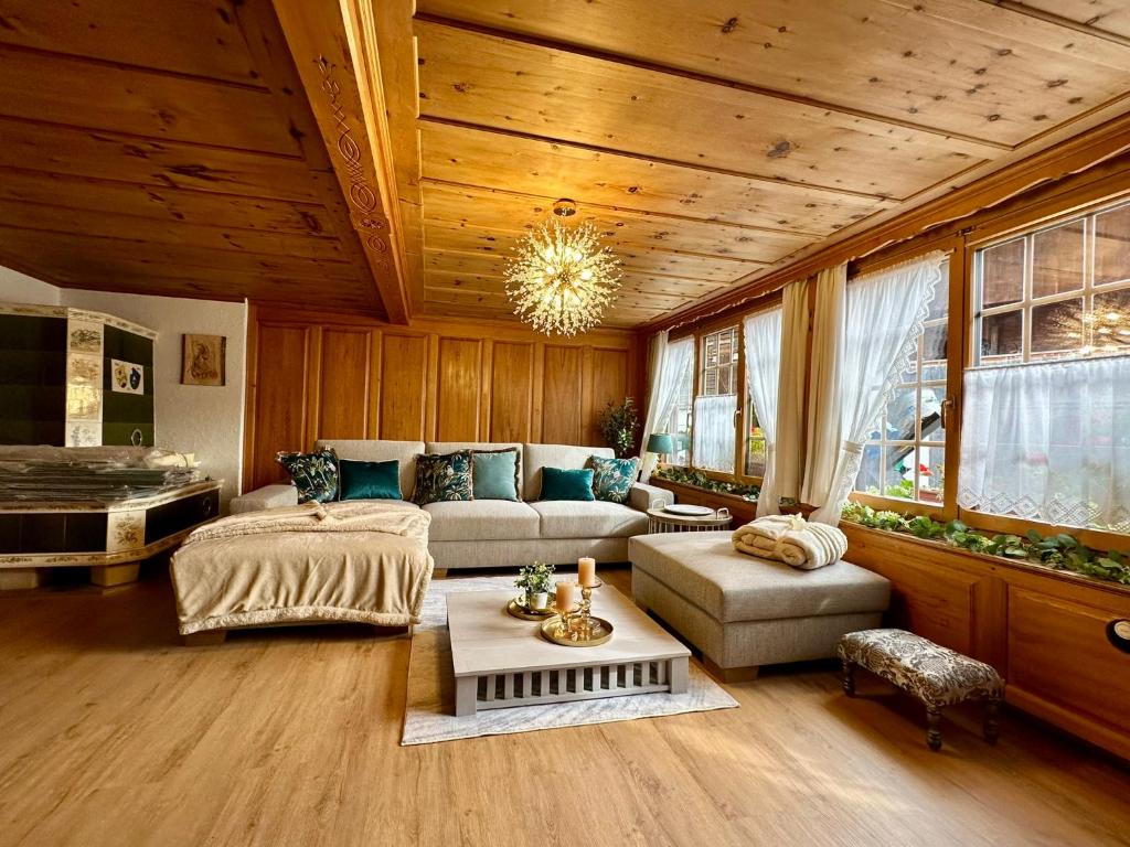 Postel nebo postele na pokoji v ubytování Chalet-Simmi