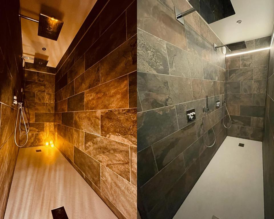 Phòng tắm tại Art des sens - SPA et Sauna privatifs