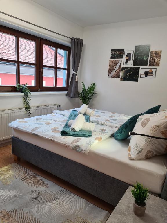 Postel nebo postele na pokoji v ubytování Apartment Crema