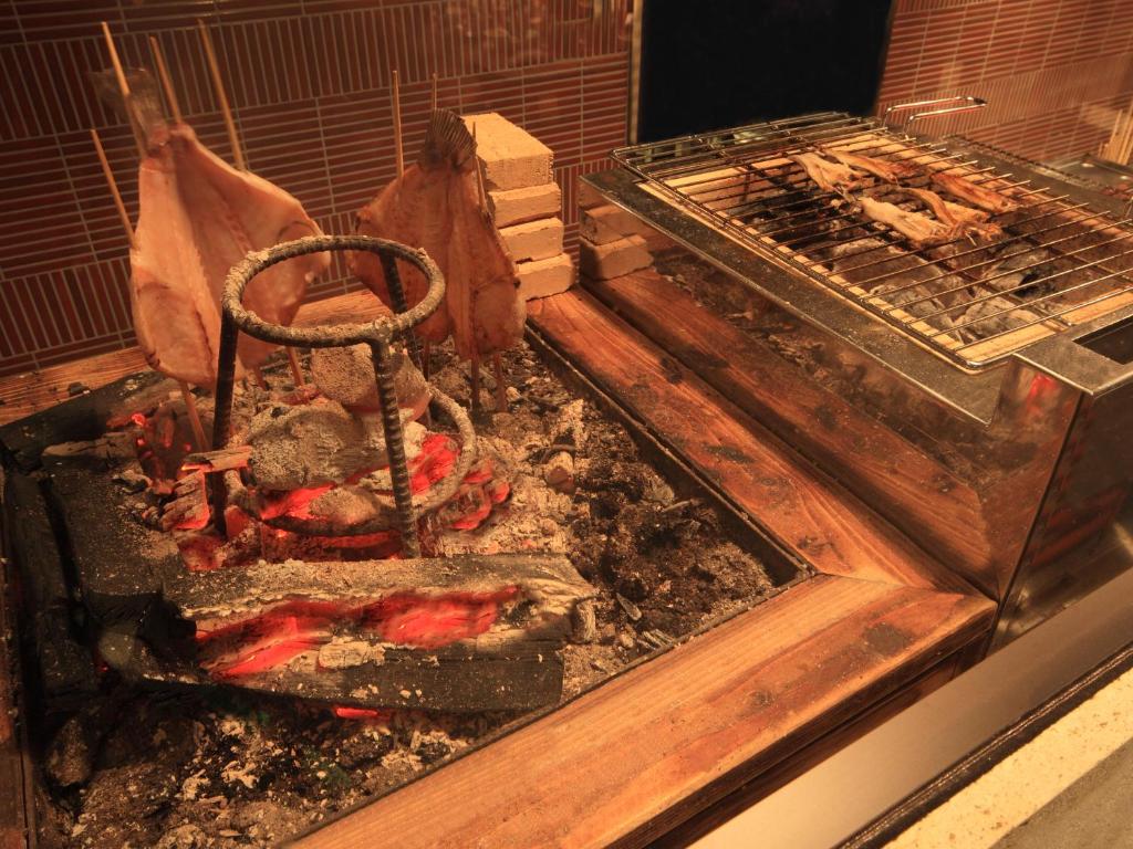 Gril dostupný pro hosty v hotelu
