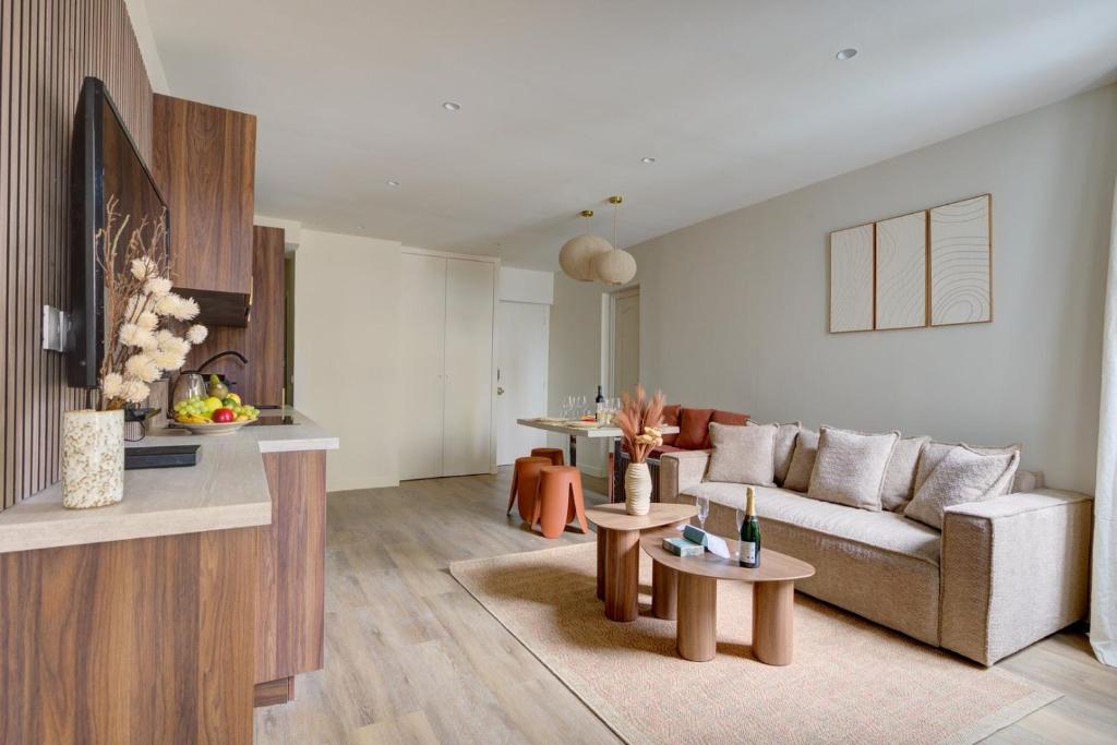 Posezení v ubytování 201 Suite Anne - Superbe appartement