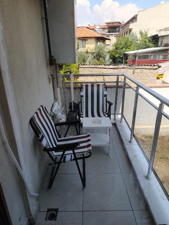 Balkón nebo terasa v ubytování Zeytin Apart Daire 7