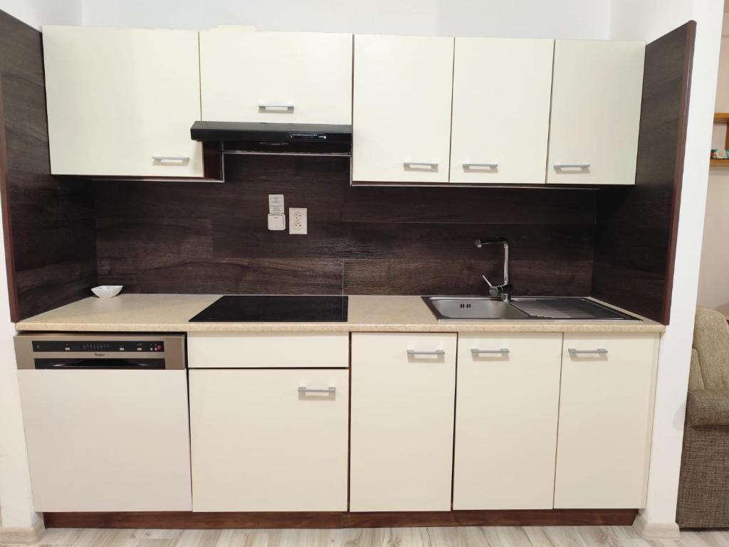 A kitchen or kitchenette at Apartmán LUX