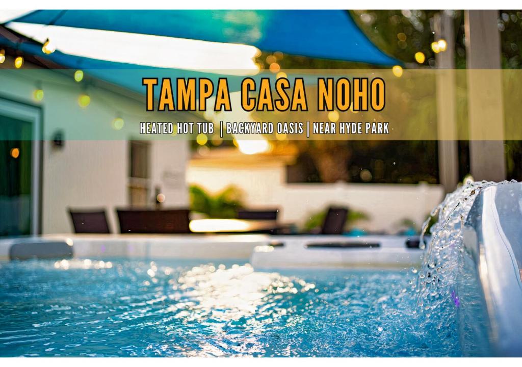 Bazén v ubytování Casa Noho in Central Tampa, Hot Tub, Near Hyde Park nebo v jeho okolí