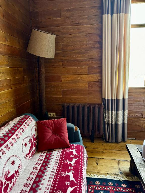 Postel nebo postele na pokoji v ubytování CHALET PANORAMA NIKORTSMINDA