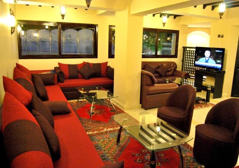 Posezení v ubytování Suite Hotel Tilila