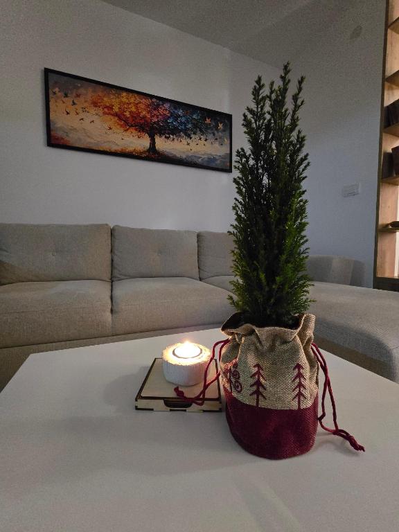 Posezení v ubytování Apartmani Krunet