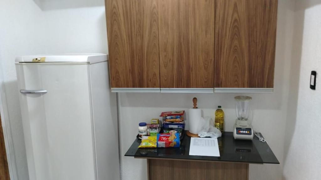 Kuchyň nebo kuchyňský kout v ubytování Stefanich Aparthotel 90