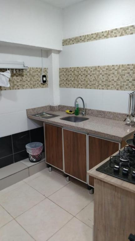 Kuchyň nebo kuchyňský kout v ubytování Stefanich Aparthotel 90