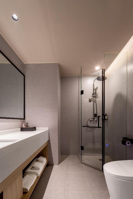 Koupelna v ubytování Maiyue Hotel-Xi`an Zhonggulou
