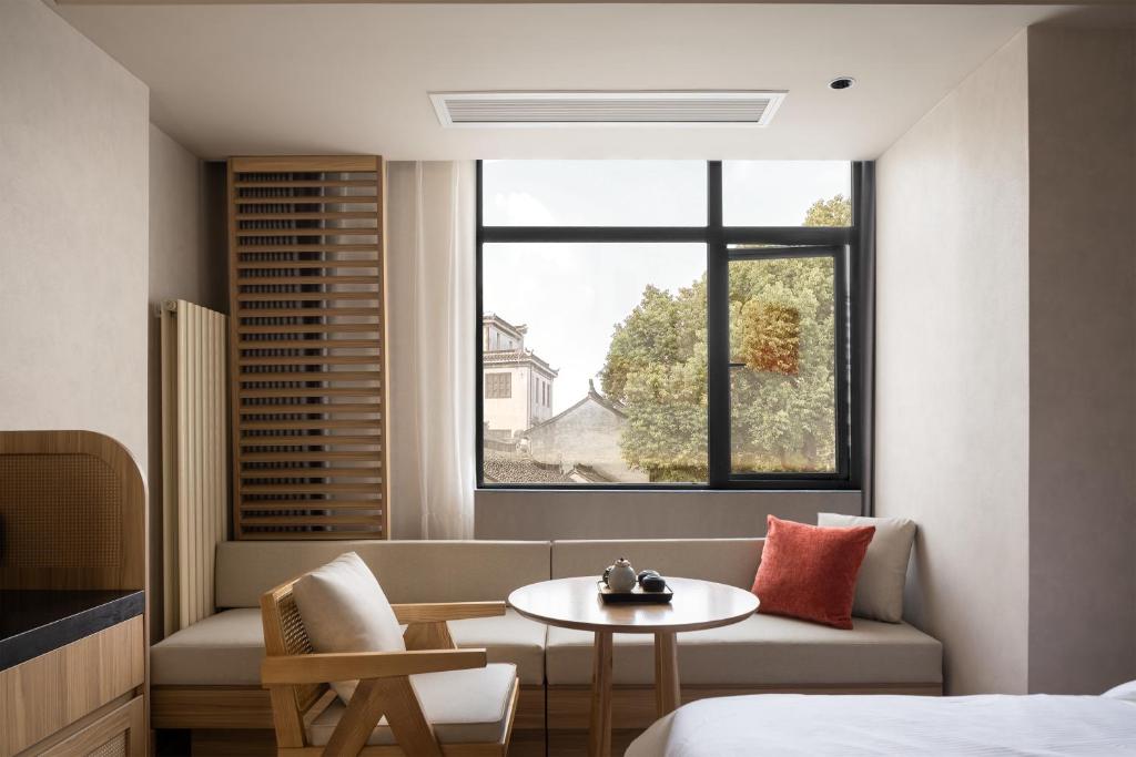 Posezení v ubytování Maiyue Hotel-Xi`an Zhonggulou