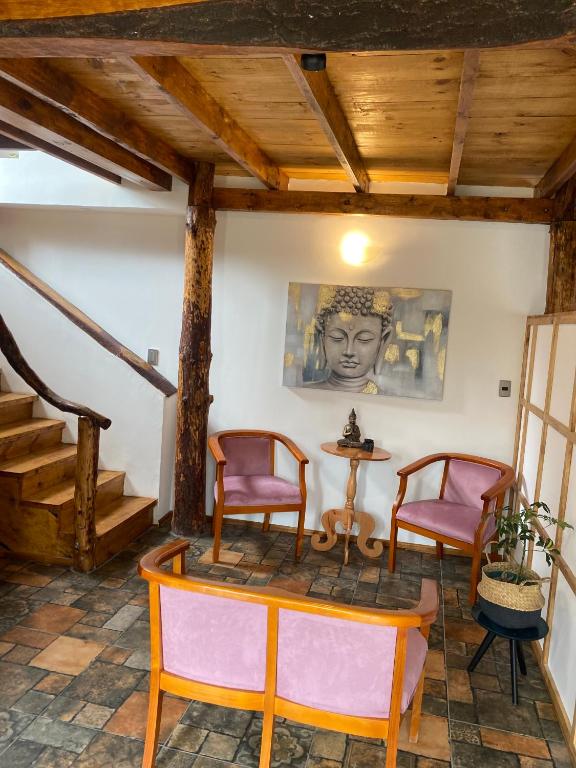 Posezení v ubytování El Encanto del Manzano & Espacio Vittalia Spa