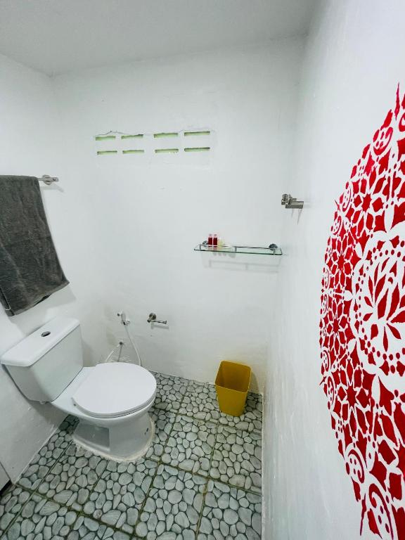 Koupelna v ubytování Vanara Bungalows