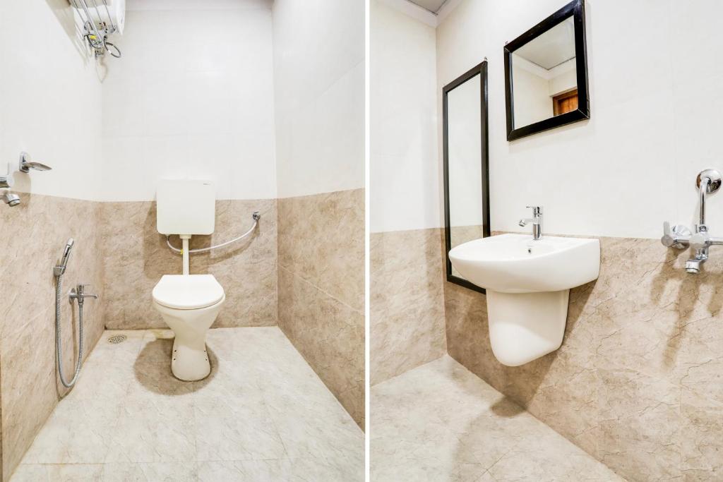 Koupelna v ubytování Super Hotel O Pardi Near Kalamna Market