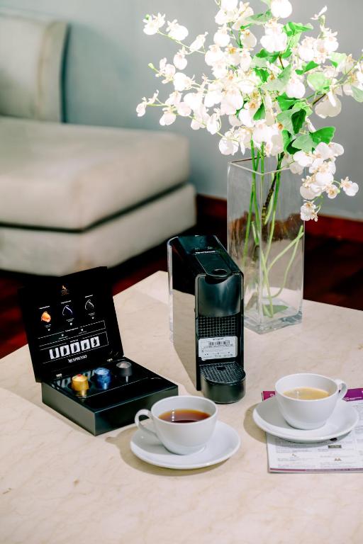 The Daha Luxury Villasにあるコーヒーまたはお茶