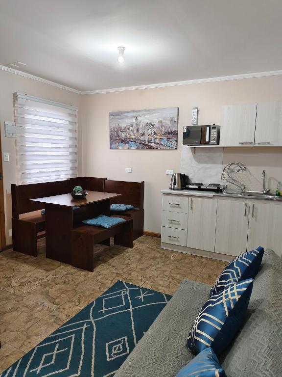 Kuchyň nebo kuchyňský kout v ubytování Departamentos Entre Lagos