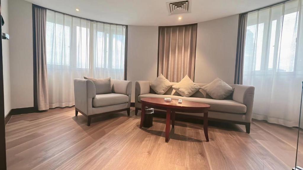 Posezení v ubytování Holiday Inn Express Xiamen Lushan -Shopping Center by IHG