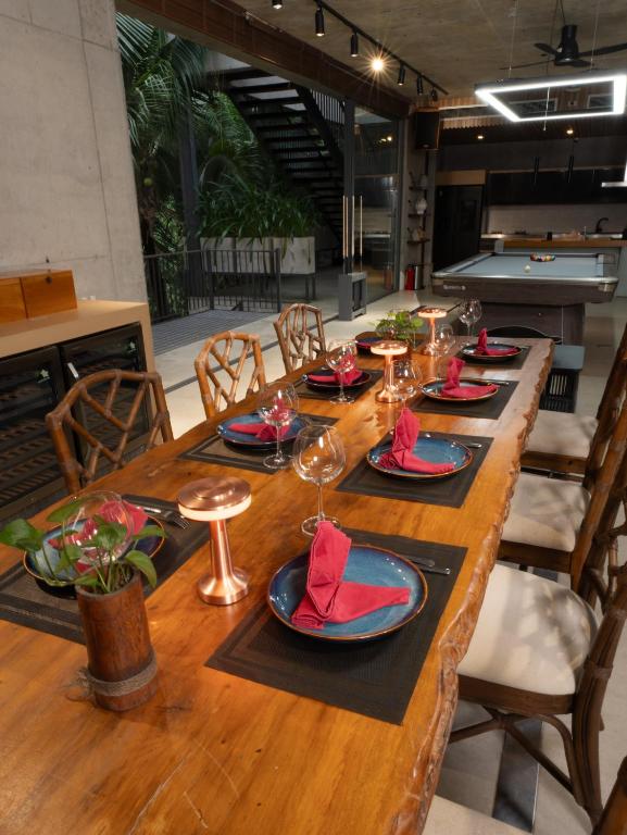 Restaurace v ubytování Palm Villa