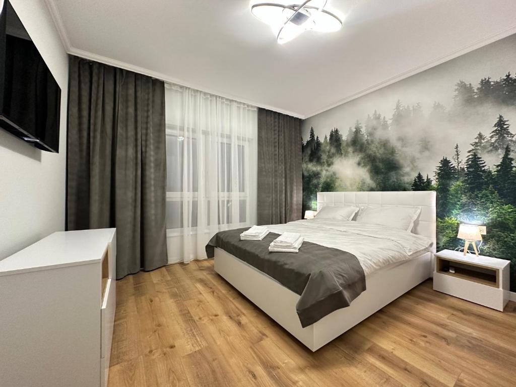 Katil atau katil-katil dalam bilik di Nova Apartment
