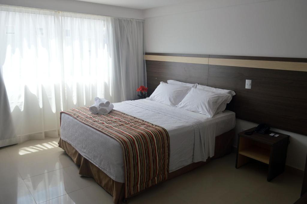 Cama ou camas em um quarto em Val Atlantic Hotel
