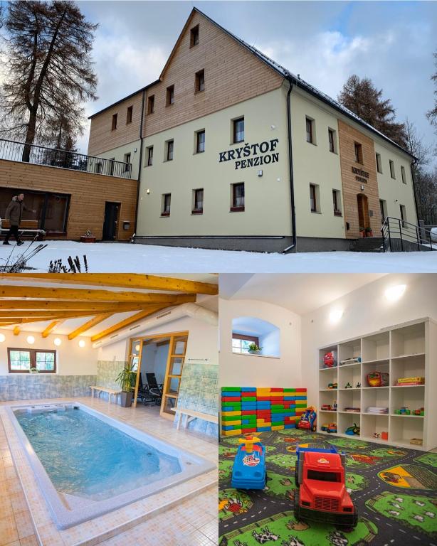 Bazén v ubytování Penzion Kryštof nebo v jeho okolí
