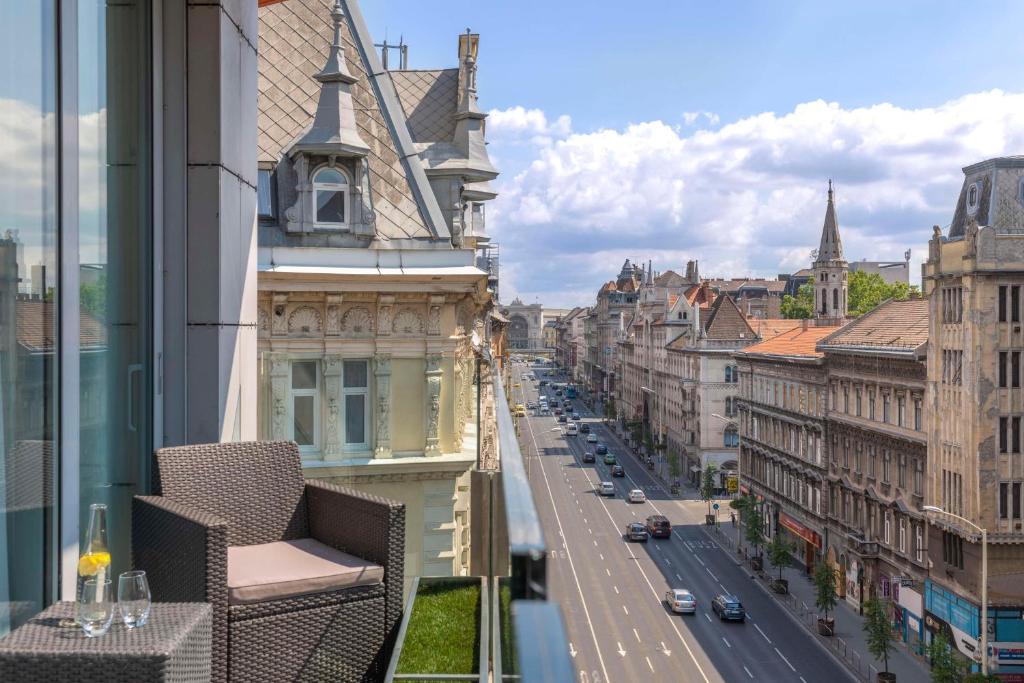 Výhľad na mesto Budapešť alebo výhľad na mesto priamo z hotela