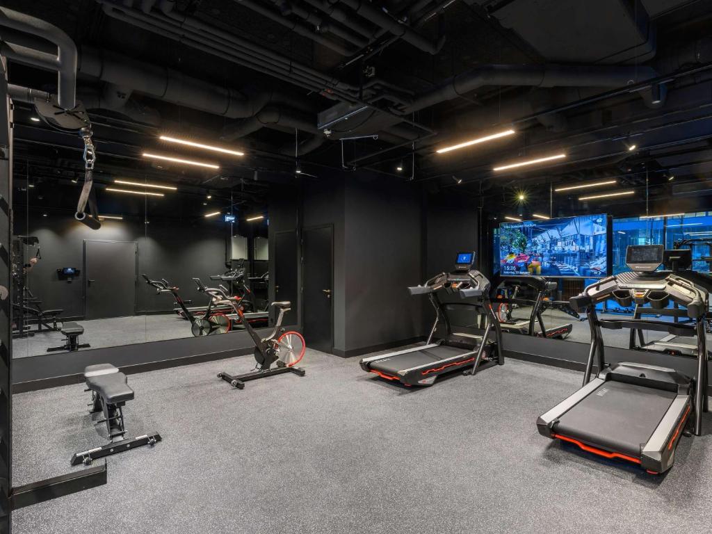 Fitness centrum a/nebo fitness zařízení v ubytování TRIBE Budapest Stadium