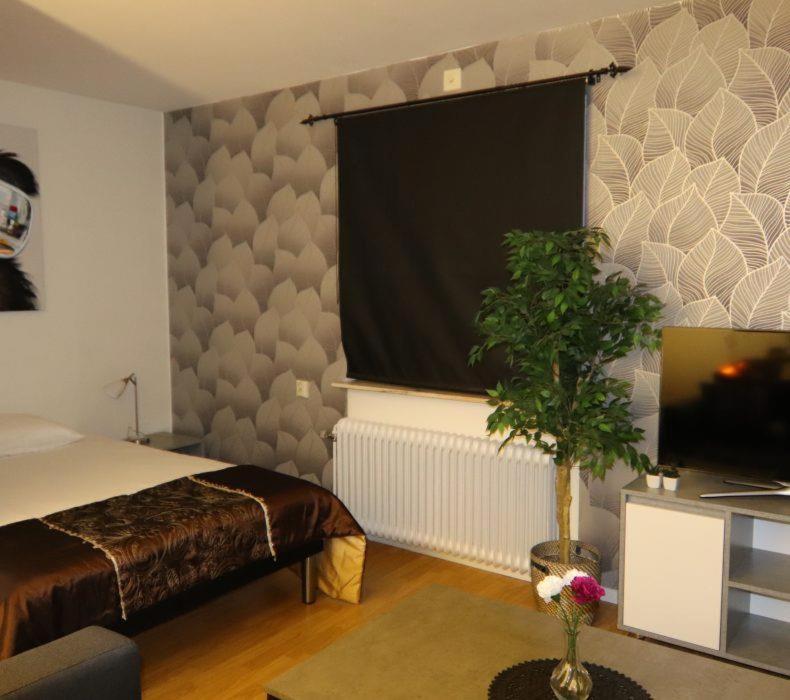 Postel nebo postele na pokoji v ubytování Nice Home In Karlshamn With Wifi And 0 Bedrooms