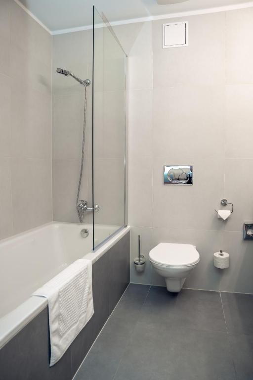 Koupelna v ubytování Hotel Euro
