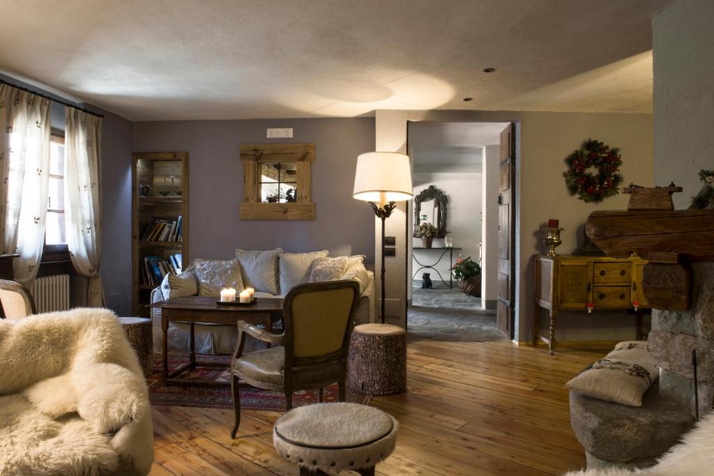Posezení v ubytování Locanda La Brenva - Estella Hotel Collection & Experience