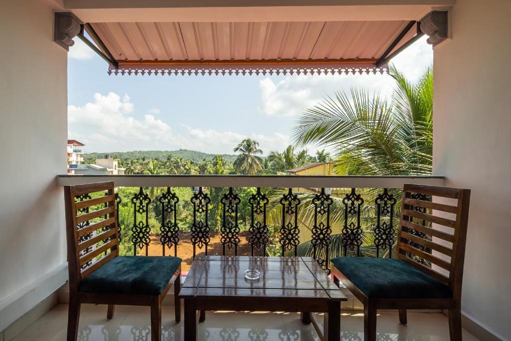 Balkón nebo terasa v ubytování Broad Bean Royal Resort Goa