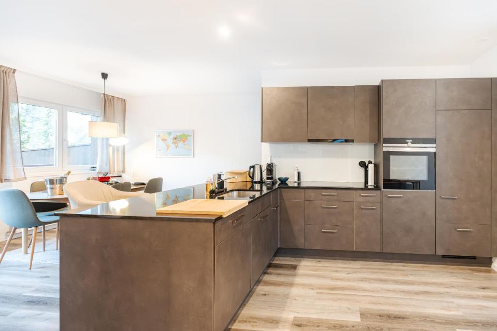 Kuchyň nebo kuchyňský kout v ubytování Bellevue & Classy Mountain View apartment