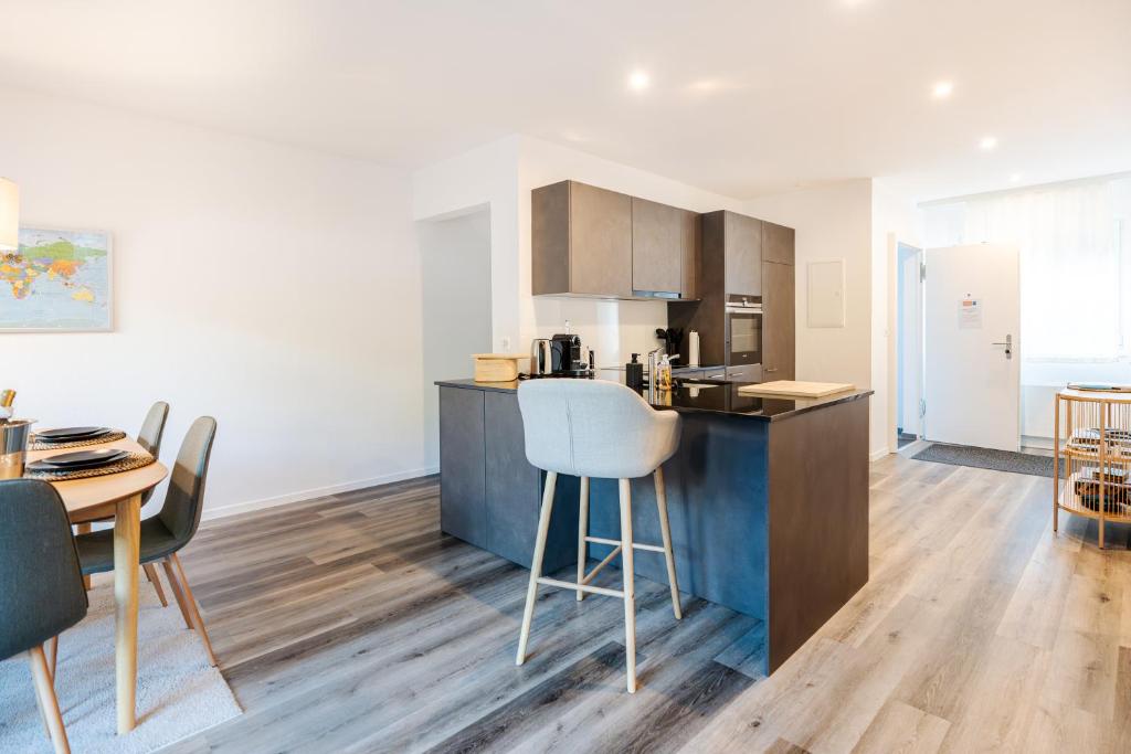Kuchyň nebo kuchyňský kout v ubytování Bellevue & Classy Mountain View apartment