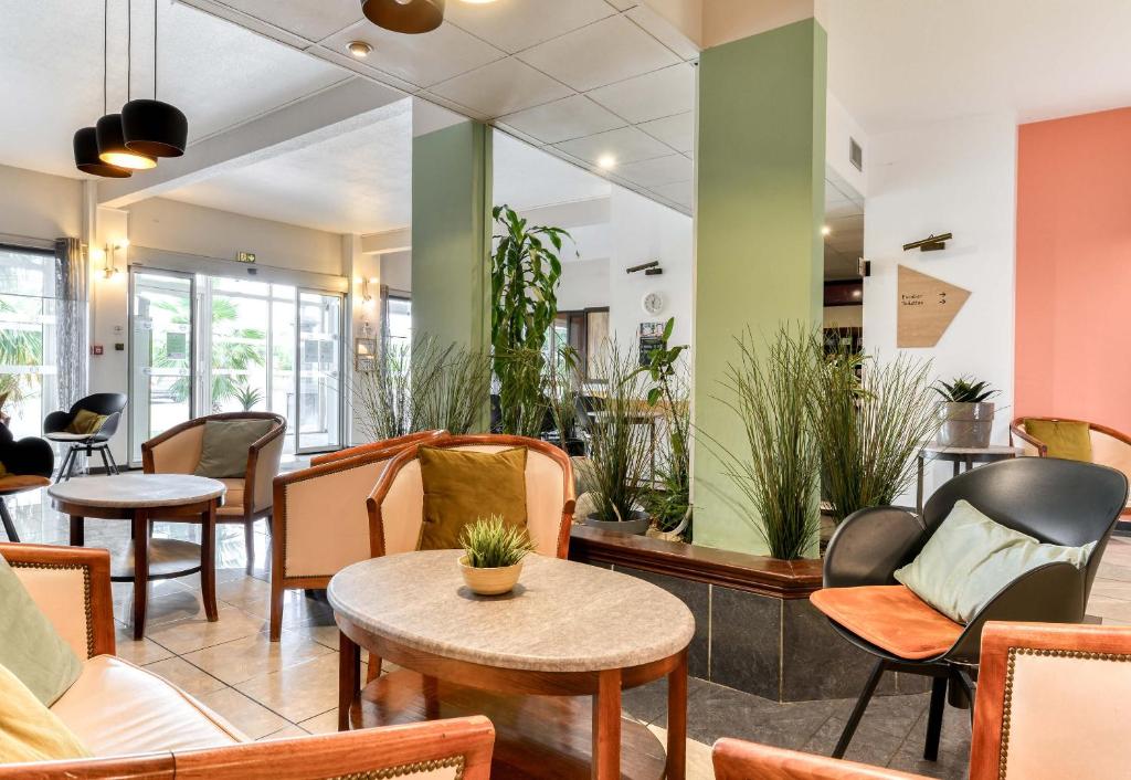 Posezení v ubytování B&B HOTEL Montpellier Vendargues