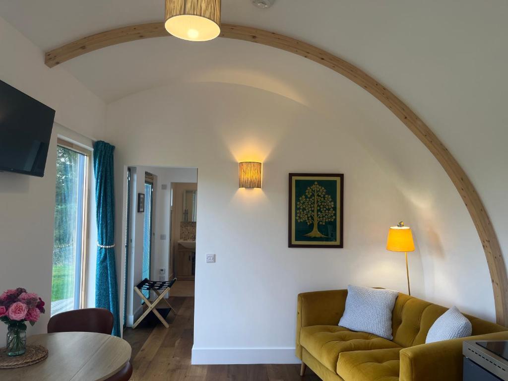 Posezení v ubytování Ceo Mara Croft b&b & 2 luxury Cabins