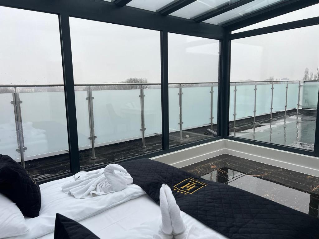 Balkón alebo terasa v ubytovaní Hotel Lantier Wellness & Spa