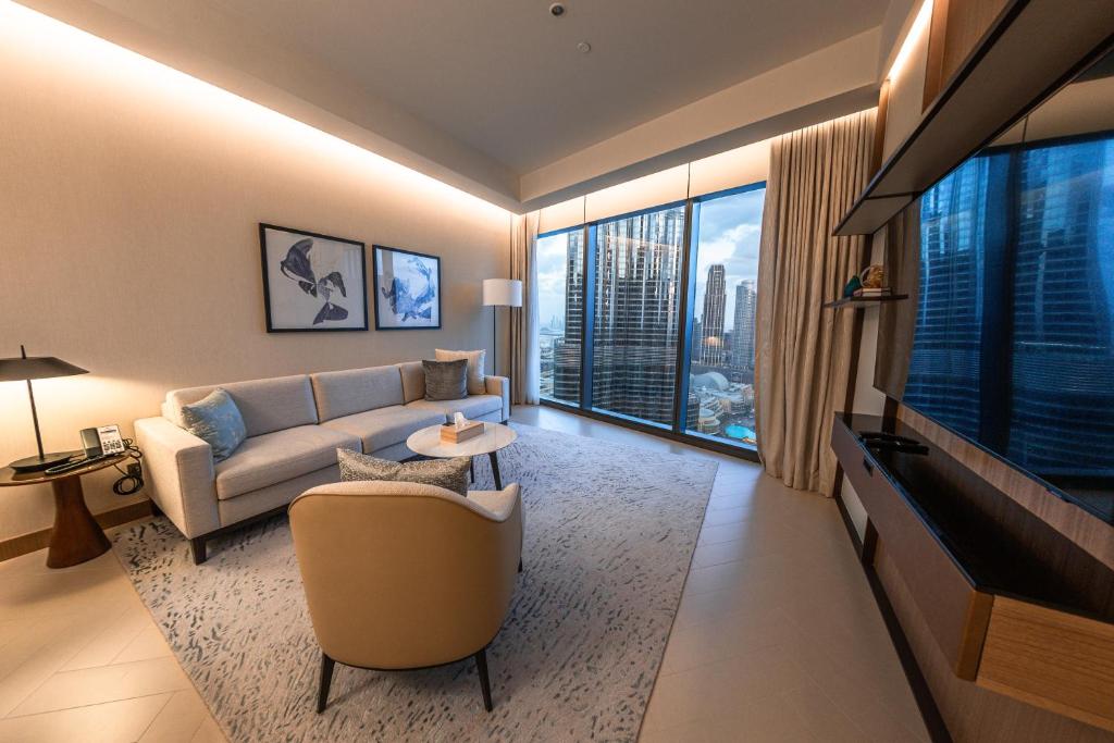 Posezení v ubytování Address Residence Opera, Downtown, Dubai