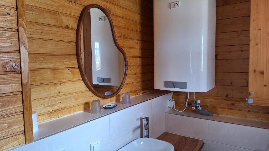 Koupelna v ubytování Chalet Siebenschläfer