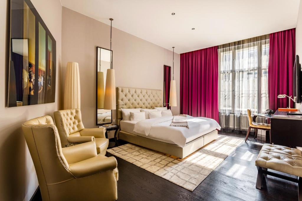 Postel nebo postele na pokoji v ubytování Hotel Zoo Berlin