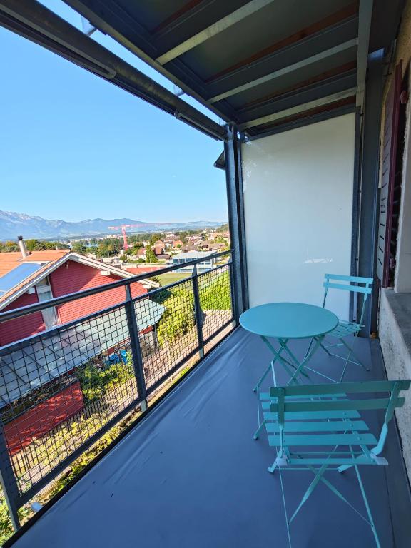 Balkón nebo terasa v ubytování NEB-Thun Appartment 3