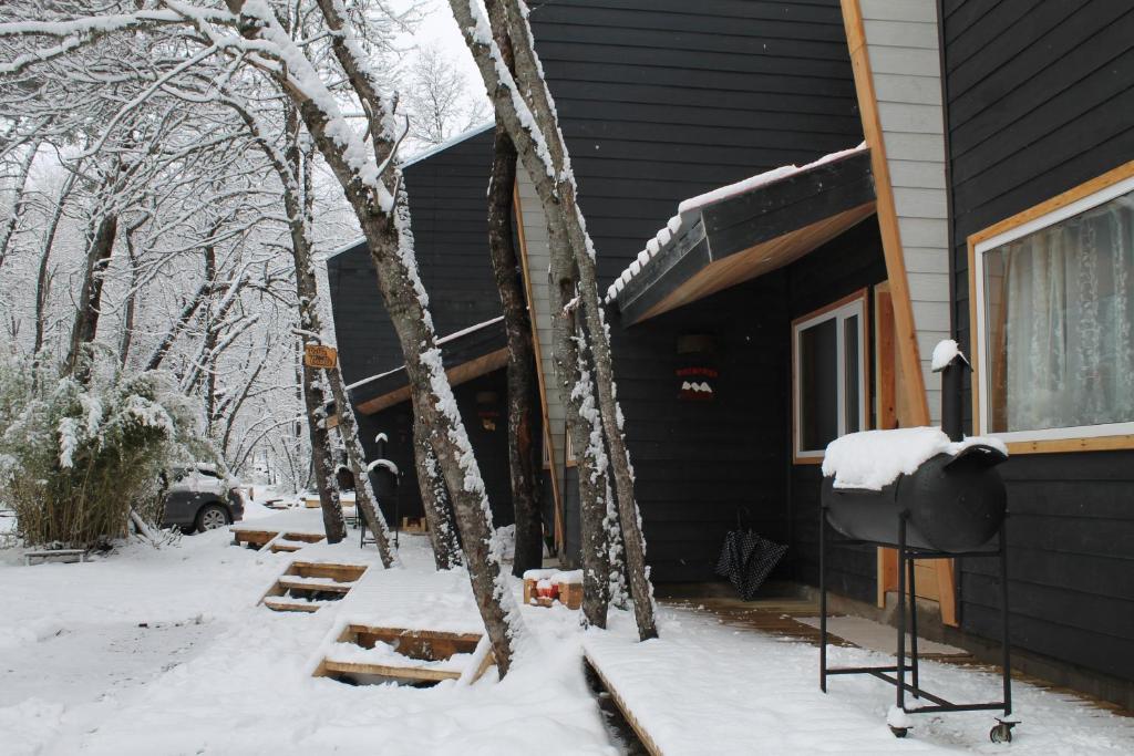 Hotel y Cabañas Borde Andino en invierno