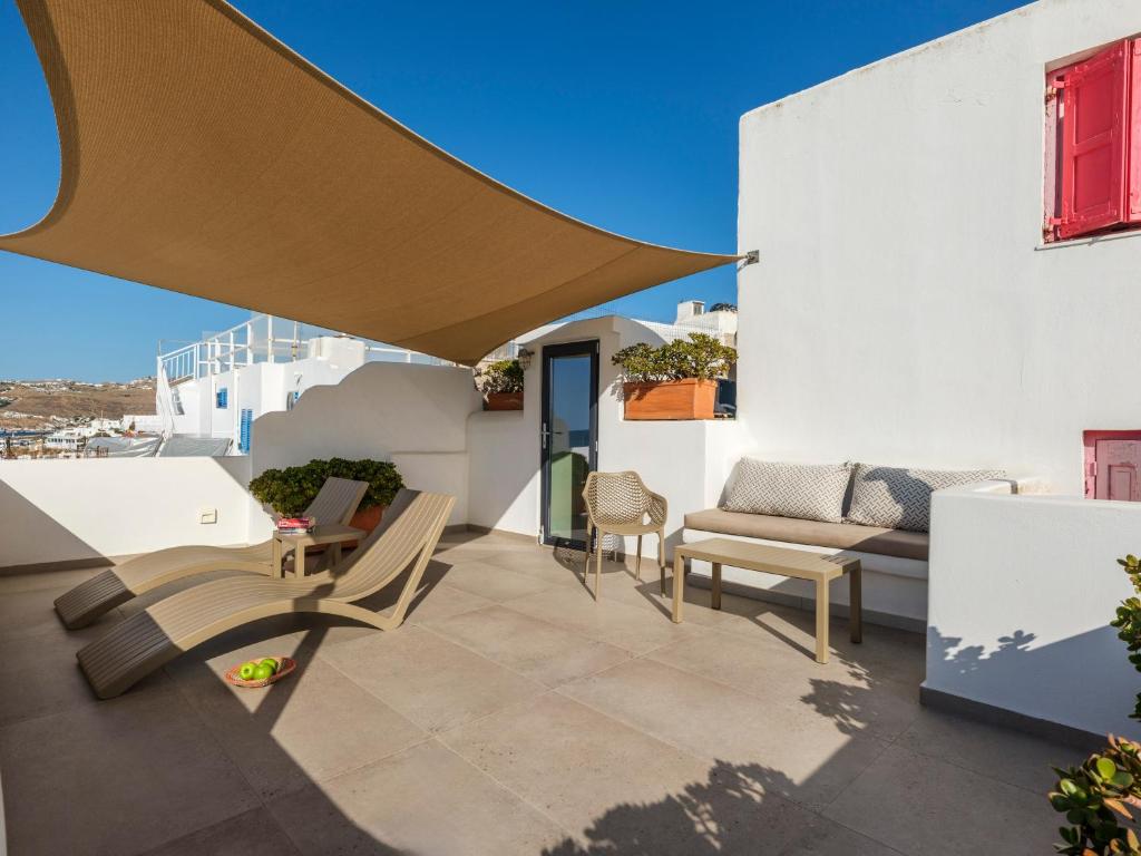 Balkon lub taras w obiekcie LevandaMykonos