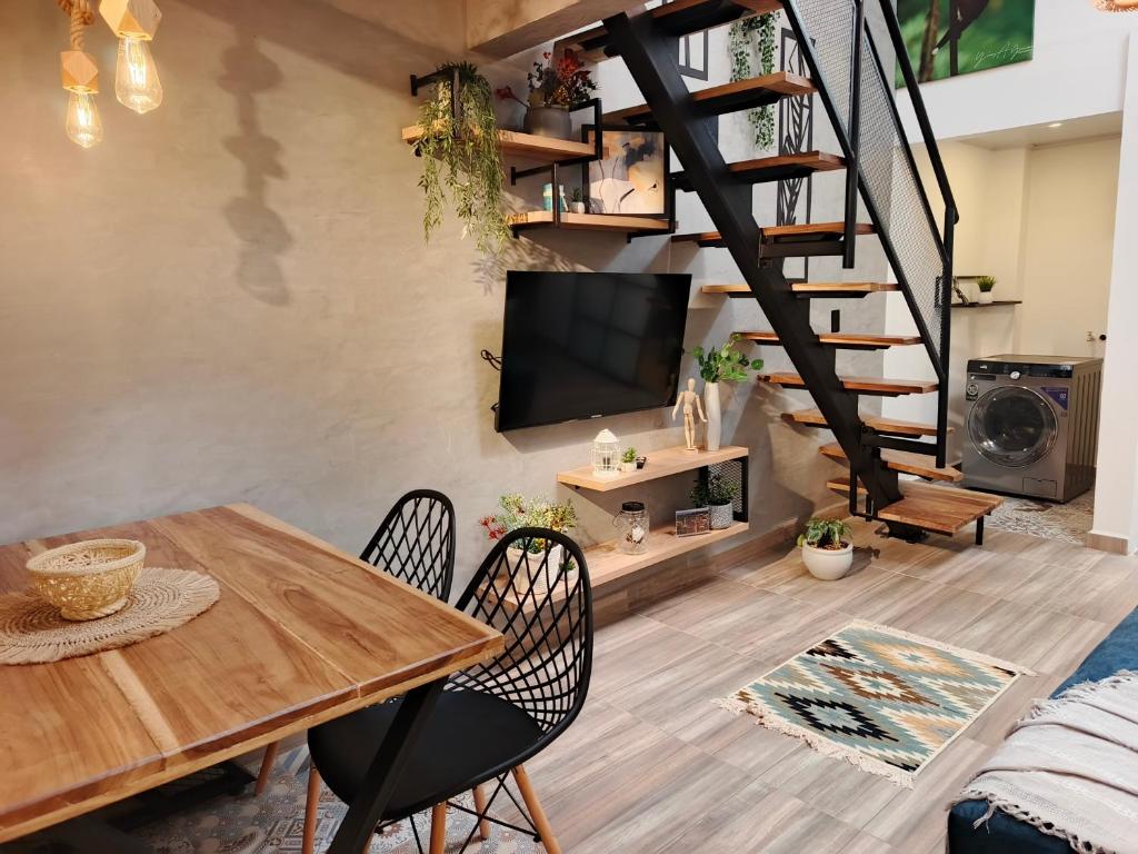 Posezení v ubytování Hope Aparta Lofts