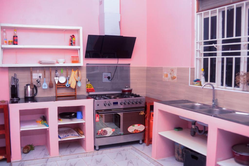 Kuchyň nebo kuchyňský kout v ubytování Chabrees Residence