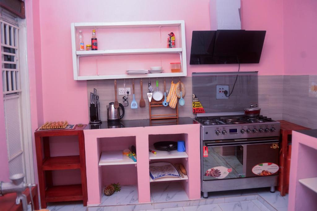 Kuchyň nebo kuchyňský kout v ubytování Chabrees Residence