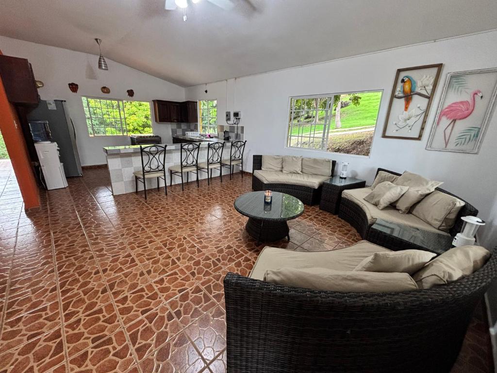 Posezení v ubytování Majagual, un paraíso escondido